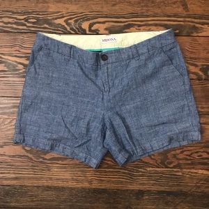 merona | chambray shorts | 6